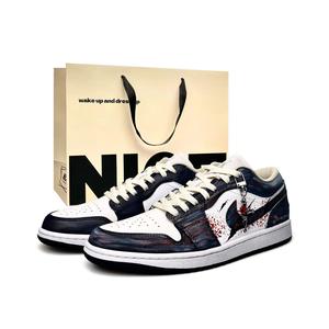 Jordan Кроссовки Air 1 Vintage Unisex низкие Blue/Red/Black