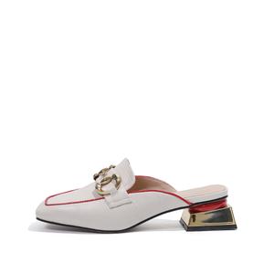 Mulinsen Закрытые тапочки женские бежево-красные, цвет Beige Red