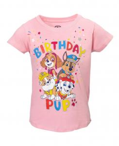 Футболка на день рождения для девочек Paw Patrol, Light pink