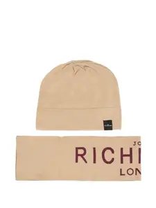 Комплект из шапки бини и шарфа с логотипом John Richmond Junior, нейтральный