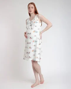 Короткая ночная рубашка для беременных из трикотажа из органического хлопка цвета экрю Disney, цвет Crudo