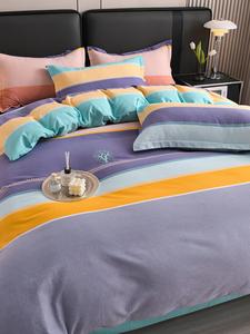 MIDO HOUSE Комплект постельного белья 1,5-спальный, 4 предмета, простыня 200x230 см