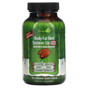 Добавка Irwin Naturals Body Fat Diet System для похудения, 72 желатиновых