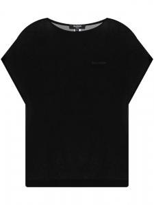 Футболка с вышитым логотипом Balmain, черный