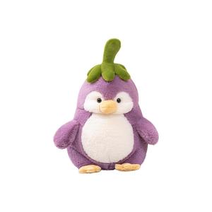 Плюшевая кукла Eggplant Penguin, высота 25см/40см/60см MENGXIAOZAI