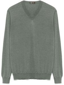 Свитер с V-образным вырезом Colombo, зеленый
