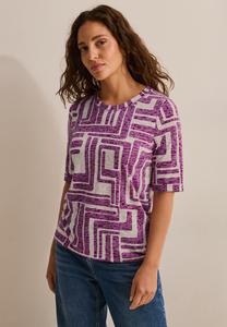 Футболка с принтом IN AUSBRENNER-OPTIK Cecil, темно-фиолетовый