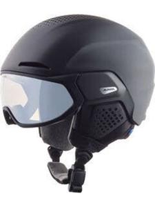 Alpina Горнолыжный шлем с визором, черный