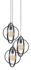 Подвесной светильник Hoyz Collection Turn Around 3L, 40x40x30 см, серый