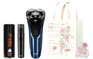 PS197 роторная бритва портативная, полностью моющаяся, для влажного и сухого бритья POREE, Ps197 Valentine'S Day Gift Box