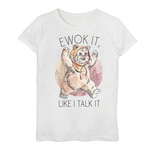 Футболка с надписью «Звездные войны: могут быть рукописными» для девочек 7–16 лет Star Wars, белый