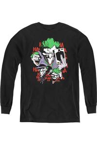 Футболка с длинным рукавом DC Comics Four Of A Kind для подростков Gildan, черный