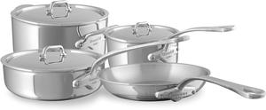 Набор посуды Mauviel M'Urban 4 Tri-Ply с литыми ручками, 7 предметов, серебряный