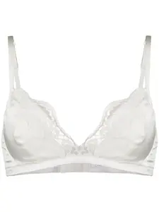 Бюстгальтер с кружевными вставками DOLCE & GABBANA, белый