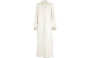 FENDI Длинное пальто с длинными рукавами, White