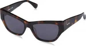 Солнцезащитные очки MaxMara Brown для женщин, 52a Dark Havana