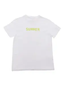 Футболка с принтом Douuod Kids, белый