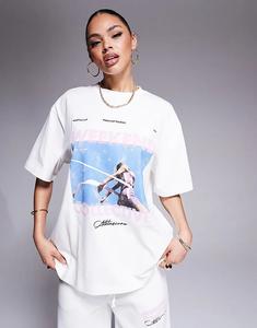 Футболка Weekend Collective с принтом бегуна Asos Weekend Collective