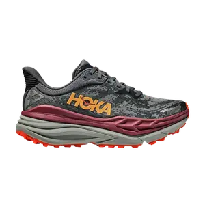 Кроссовки HOKA Stinson 7 'Castlerock Cabernet', серый