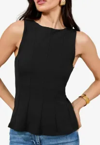 Топ с баской Lipsy, Black