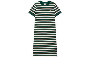 Женское платье с коротким рукавом Champion, темно-зеленый stripes