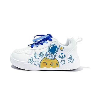 Холодные цикады вчера Абразивостойкие, легкие и дышащие низкие кеды для скейтборда унисекс, Blue-Planet Astronaut-ZLA1048D-L