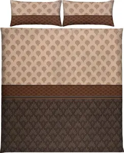 Постельное белье коричневое 1x 240x220 см + 2x 40x80 см Erwin Müller