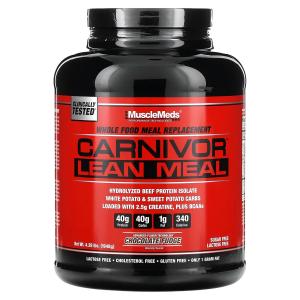 Шоколадная помадка MuscleMeds Carnivor Lean Meal без сахара
