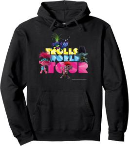 Худи Trolls THREE COLORS TOUR, черное