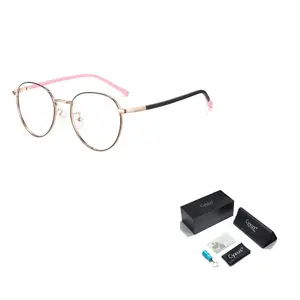 CYXUS Силиконовая овальная оправа для очков унисекс, Rose Gold Black T69