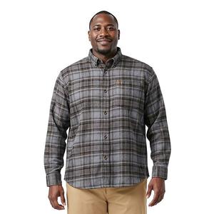 Рубашка Big & Tall Stratton с длинным рукавом в клетку Izod, Lava Smoke