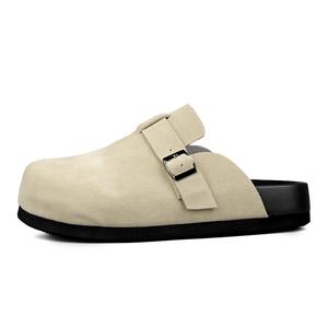 Износостойкие противоскользящие тапочки с закрытым носком Unisex Y6T, черный