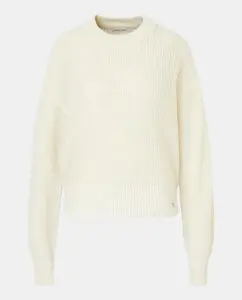 Женский базовый джемпер с люрексом Green Coast, цвет 120 Crudo