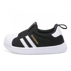 Кроссовки BOBDOG Toddler Shoes TD Low-top Black/gold, черный/золотой