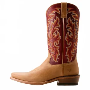 Мужские ковбойские сапоги Futurity Champ, цвет льняной загар | насыщенно-красный Ariat