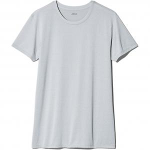 Uniqlo Мужские футболки AIRism светло-серого цвета с круглым вырезом