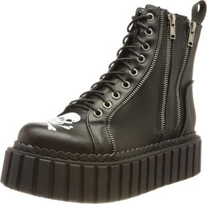 Женские ботильоны на платформе LAMODA, Black Skull