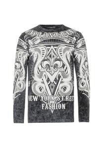 СВИТШОТ с крупным принтом CIPO & BAXX, черный