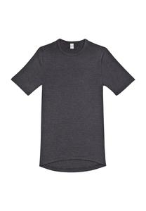 Рубашка для сна, в полоску, с круглым вырезом, мужская AMMANN, цвет Anthra