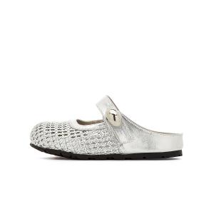 EBLAN Закрытые тапочки женские серебристые, цвет Silver