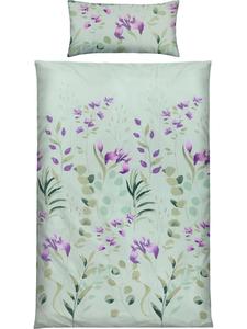 Постельное белье из сатина Мако цвета нефрита Erwin Müller, 135x200 см + 40x80 см