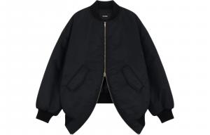 Куртка-бомбер на молнии We11Done, черный