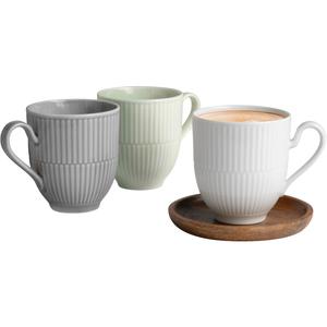 Кружки Amina, набор из 3 чашек. Кружки, набор из чашек, состоит из трех разных цветов Seltmann Weiden, зеленый/серый/белый