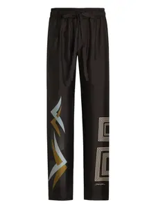 Брюки с геометричным принтом Dolce & Gabbana, черный