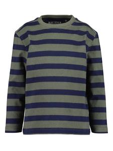 Blue Seven Футболка с длинным рукавом темно-синего/хаки цвета