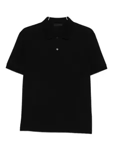 Поло с нагрудным карманом Prada, черный