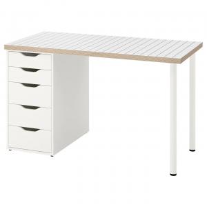 Рабочий стол LAGKAPTEN/ALEX IKEA, 120x60 см, белый/антрацит/белый