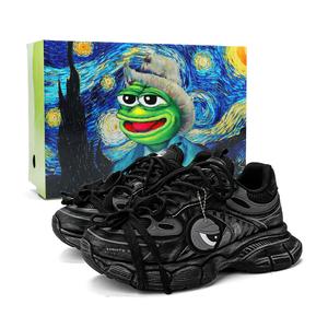 Низкие массивные кроссовки Unisex Pepe The Frog, белые