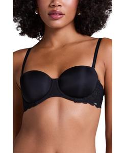 Бюстгальтер без бретелей Angie с подкладкой и на косточках Hunkemöller, Black