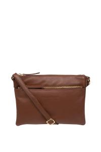 Сумка через плечо 'Hannah' из кожи наппа Pure Luxuries London, коричневый